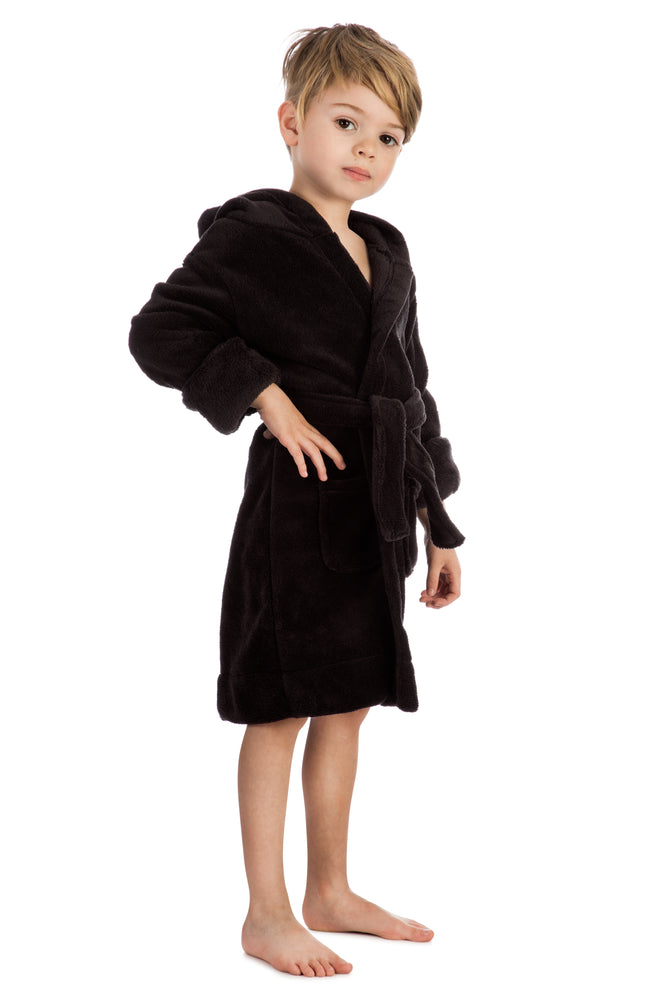 Snuggle in Style: Valentine's Candy Heart Bamboo Kids Sherpa Robe